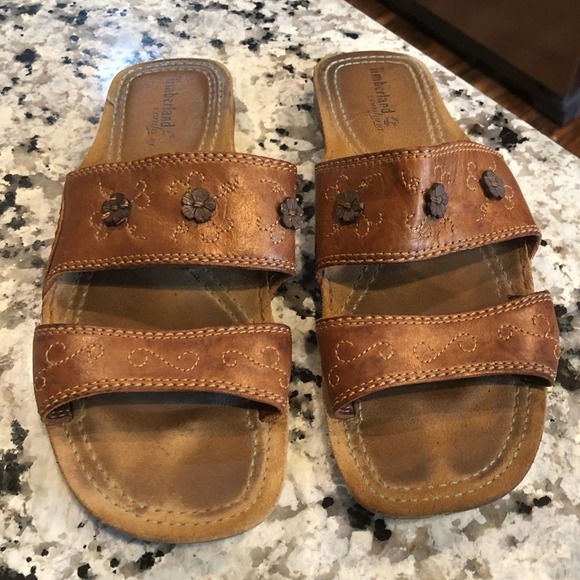 Timberland smart comfortable leather sandals slide - Picture 1 of 8